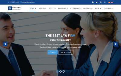 LawStudio - Юрист і юридична фірма Шаблон Joomla 4 &amp;amp; 5