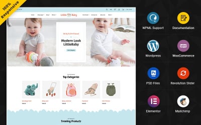 LittleBaby – Kids Fashion and Toys Elementor WooCommerce Store
