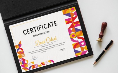 Modello di certificato moderno v11.0