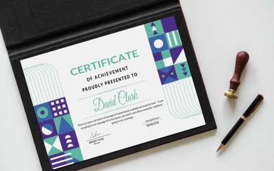 Modello di certificato moderno v14.0