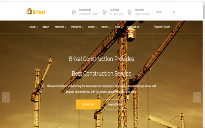 BrixalBuilding - Modèle de site Web pour la construction et la construction
