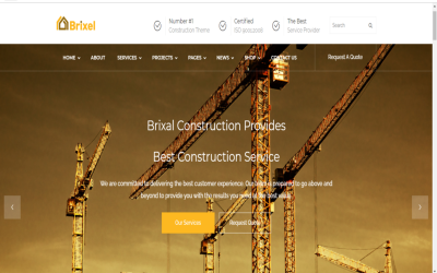 BrixalBuilding - Modello di sito web di costruzione e costruzione
