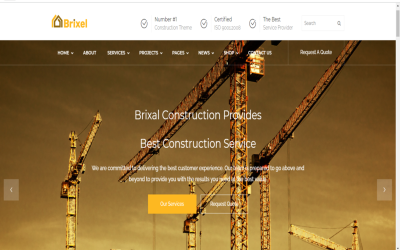 BrixalBuilding – šablona webu pro stavbu a stavbu