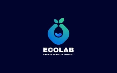 Ecolab Logo-Stil mit Farbverlauf