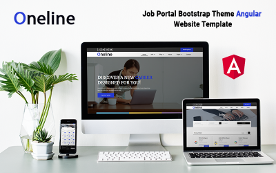 Oneline - Hoekige Job Portal-sjabloon