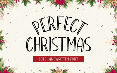 Perfektní Vánoce - Roztomilé ručně psané písmo