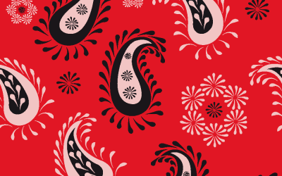 Floral Pattern Paisley Style gf