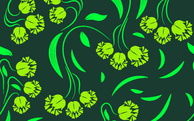 Folk Flowers Print Floral Pattern Ethnic Art dfv