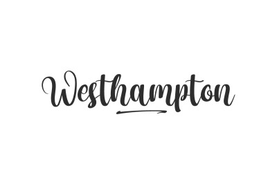 Fuente de escritura a mano de Westhampton