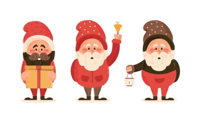 Illustrazione di gnomo di Natale