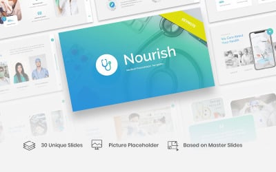 Nourish - Медицинский шаблон Keynote