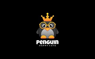 Penguin Gradient Logo Template