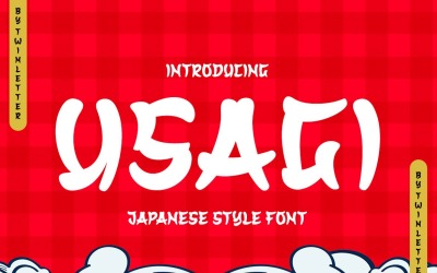 USAGI - Faux Japans lettertype
