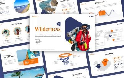 Wilderness Traveling Uniwersalny Szablon PowerPoint