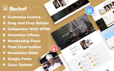 Bechef - Thema voor Food Recept Bloggers &amp;amp; Chefs WordPress Theme