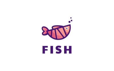Fish Simple Mascot Logo Style