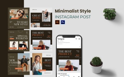 Minimalist Tarz Instagram Gönderisi
