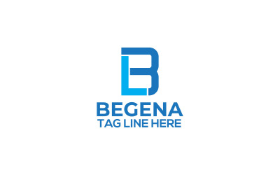 Modello di progettazione del logo della lettera B + L