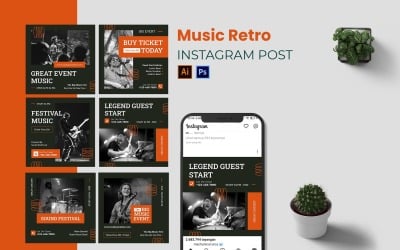 Music Retro Instagram Post