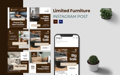 Ograniczone meble na Instagram Post