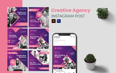 Postagem no Instagram da agência criativa
