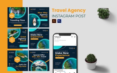 Travel Agency Instagram Post Template