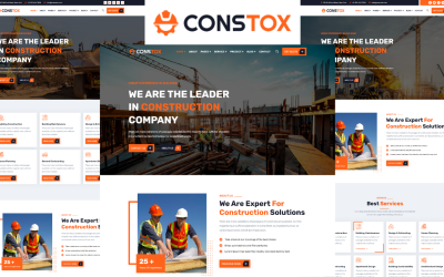 Constox - Modèle HTML5 de construction