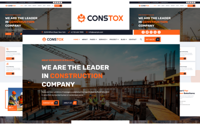 Constox - Plantilla HTML5 de construcción