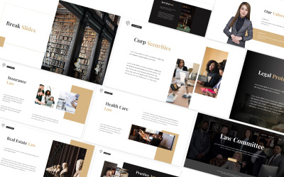 Law Committe Powerpoint Template