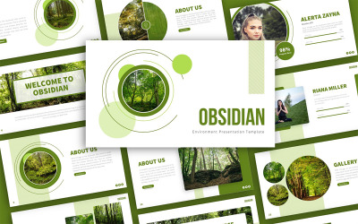 Šablona prezentace prostředí obsidiánů