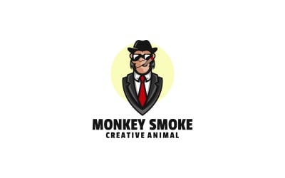 Affe Rauch Cartoon Logo