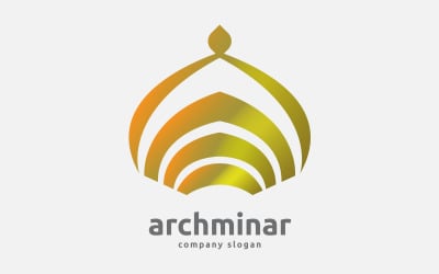 Islamic Minar and Architecture Logo