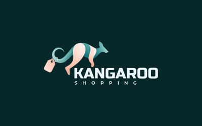 Kanguru Degrade Logo Şablonu