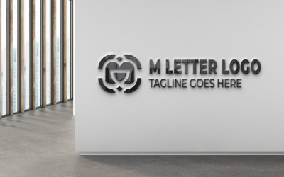 M-Brief-Logo-Design für ein Unternehmen