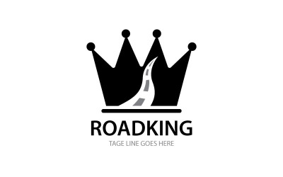 Modelo de logotipo Road Kink para novos negócios