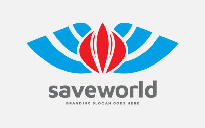 Sauver le monde - Modèle de logo W