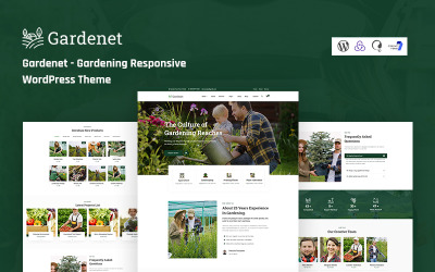 Gardenet - Tema WordPress responsivo per il giardinaggio
