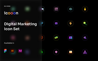 Iconoon - zestaw ikon marketingu cyfrowego