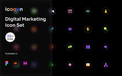Icooon - набор иконок цифрового маркетинга