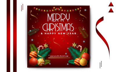Merry Christmas Social Media  Banner