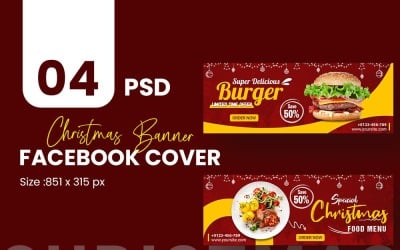 Merry Christmas Timeline Covers Social Media