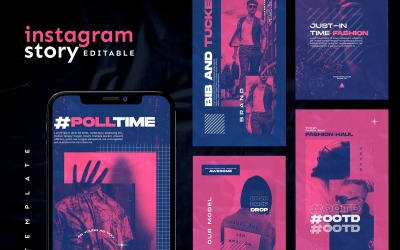 PolltimePro Instagram történetsablon közösségi média