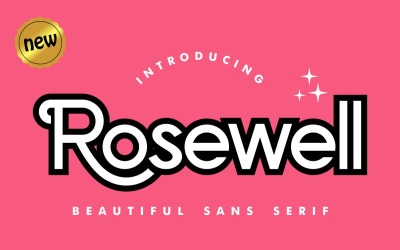 Rosewell - Sans Serif Yazı Tipi