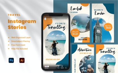 TravelPRO Instagram Story Template Social Media