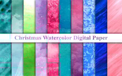 Weihnachten Aquarell digitales Papier, Aquarell Textur Hintergrund