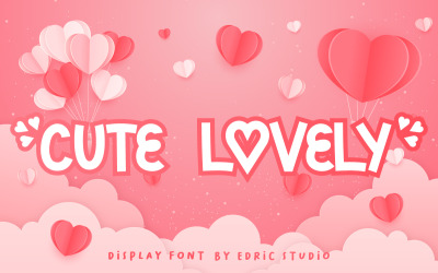 Carattere di visualizzazione Sans Serif adorabile carino adorabile