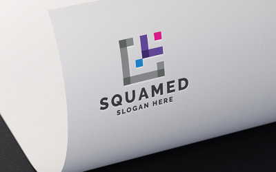 Logotipo profissional da Square Media Agency