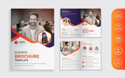 Progettazione di brochure aziendali pieghevoli aziendali
