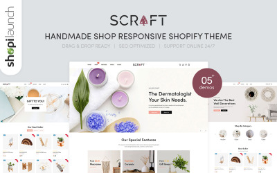 Scraft – ručně vyráběné téma Shopify reagující na obchod