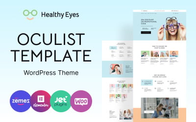 HealthEyes - Optician WordPress Theme for Optical Services Website